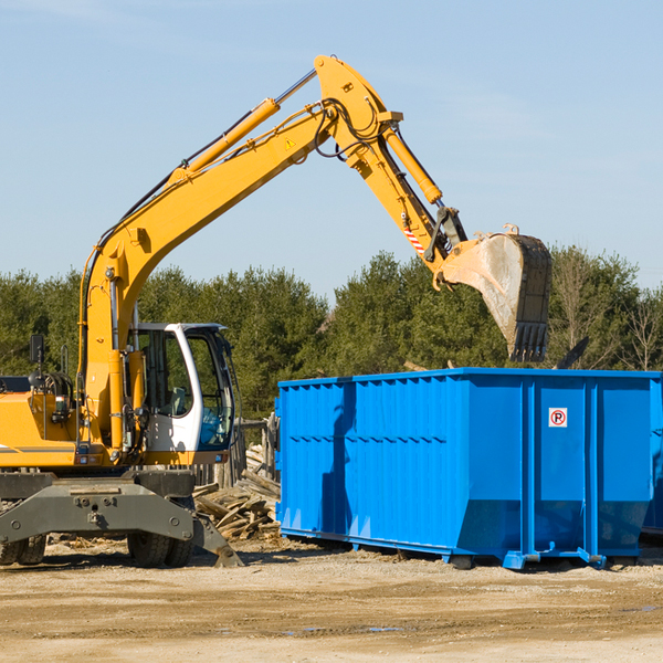 are there any restrictions on where a residential dumpster can be placed in Mesopotamia OH